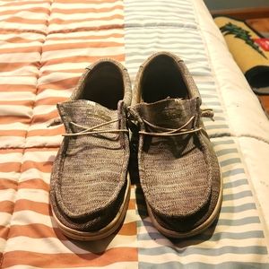 Men's Hey Dude boat shoes,  size 14
